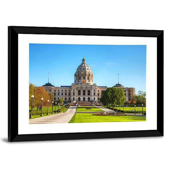 Minnesota Capitol Building Canvas Wall Art-3 Horizontal-Gallery Wrap-25" x 16"-Tiaracle