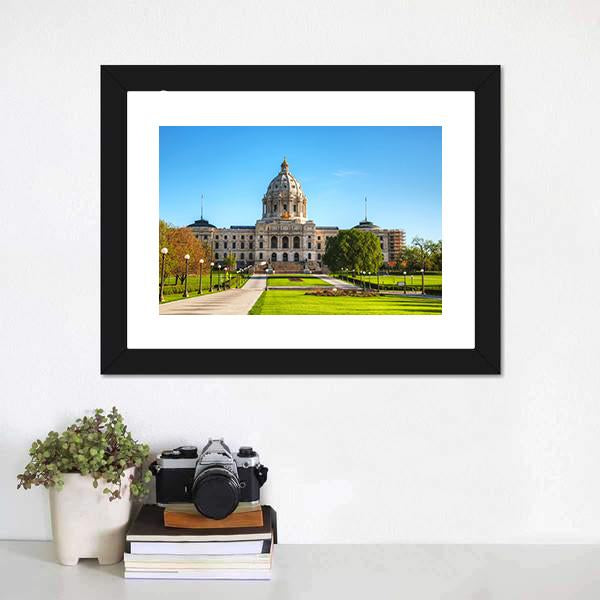 Minnesota Capitol Building Canvas Wall Art-3 Horizontal-Gallery Wrap-25" x 16"-Tiaracle