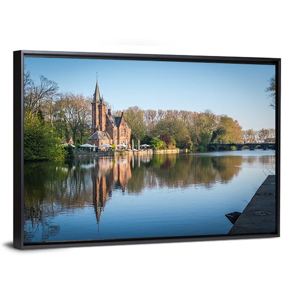Minnewater Castle Canvas Wall Art-3 Horizontal-Gallery Wrap-25" x 16"-Tiaracle
