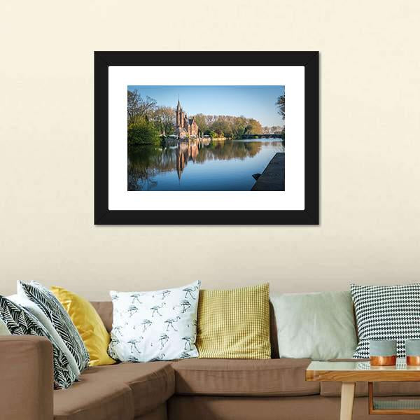 Minnewater Castle Canvas Wall Art-3 Horizontal-Gallery Wrap-25" x 16"-Tiaracle