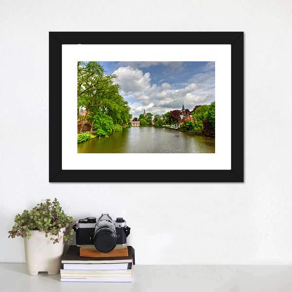 Minnewater Park & Lake Canvas Wall Art-3 Horizontal-Gallery Wrap-25" x 16"-Tiaracle