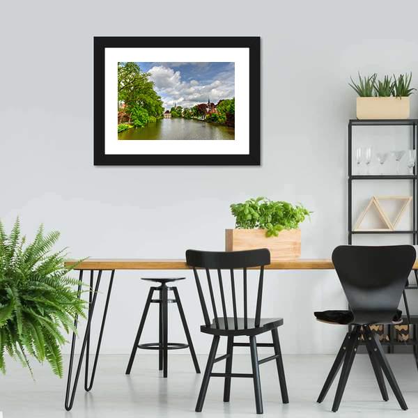 Minnewater Park & Lake Canvas Wall Art-3 Horizontal-Gallery Wrap-25" x 16"-Tiaracle