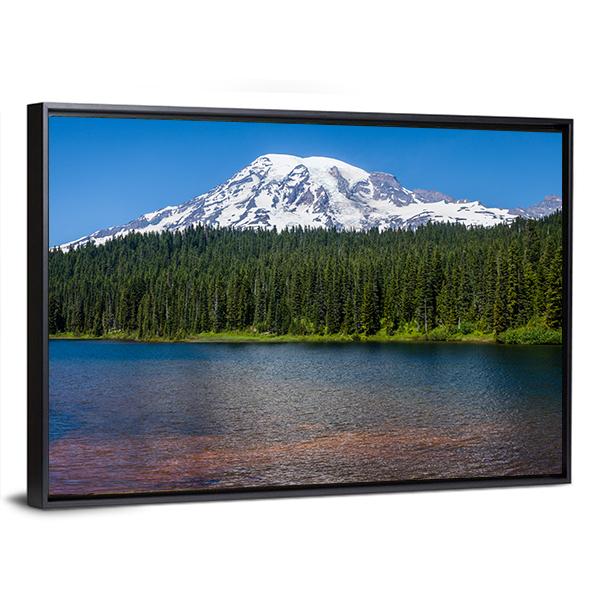 Mirror Lake Washington Canvas Wall Art-3 Horizontal-Gallery Wrap-25" x 16"-Tiaracle