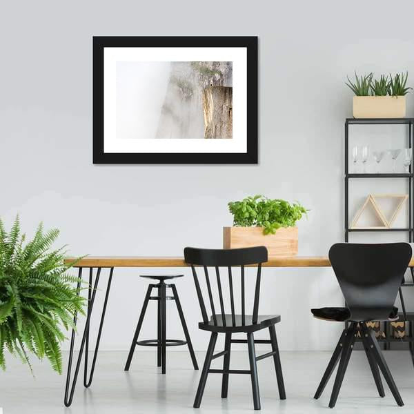 Misty Morning On Preikestolen Canvas Wall Art-3 Horizontal-Gallery Wrap-25" x 16"-Tiaracle