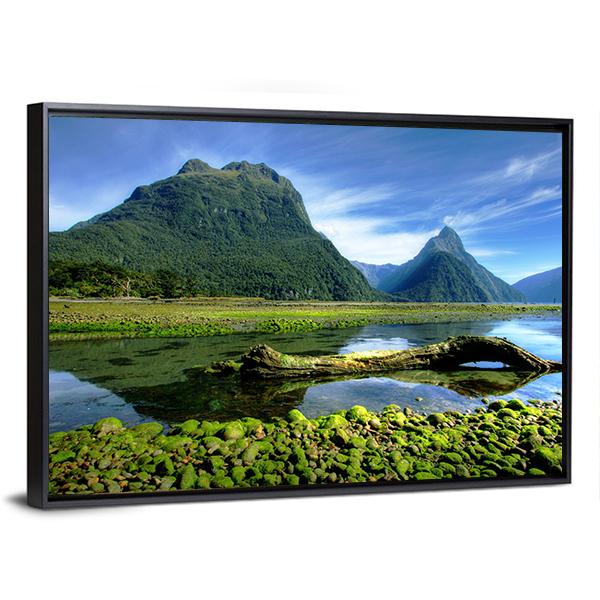 Mitre Peak New Zealand Canvas Wall Art-3 Horizontal-Gallery Wrap-25" x 16"-Tiaracle