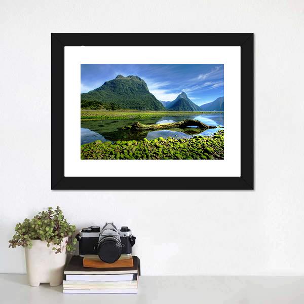 Mitre Peak New Zealand Canvas Wall Art-3 Horizontal-Gallery Wrap-25" x 16"-Tiaracle