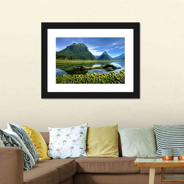 Mitre Peak New Zealand Canvas Wall Art-3 Horizontal-Gallery Wrap-25" x 16"-Tiaracle