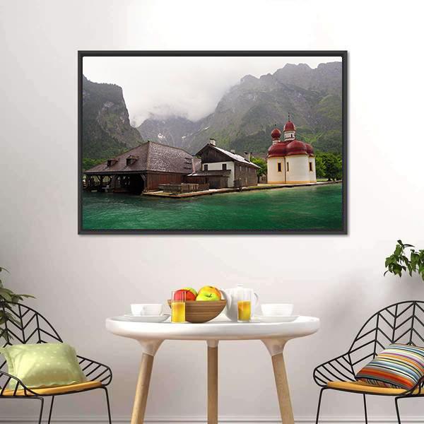 Monastery Of St. Bartholomew Canvas Wall Art-3 Horizontal-Gallery Wrap-25" x 16"-Tiaracle