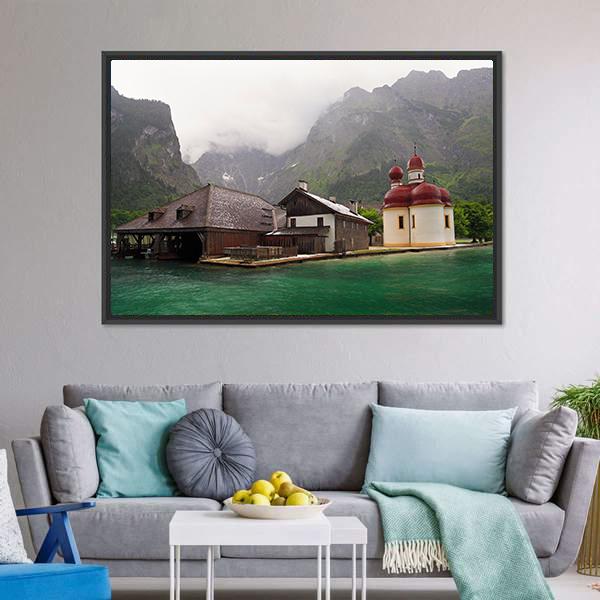 Monastery Of St. Bartholomew Canvas Wall Art-3 Horizontal-Gallery Wrap-25" x 16"-Tiaracle