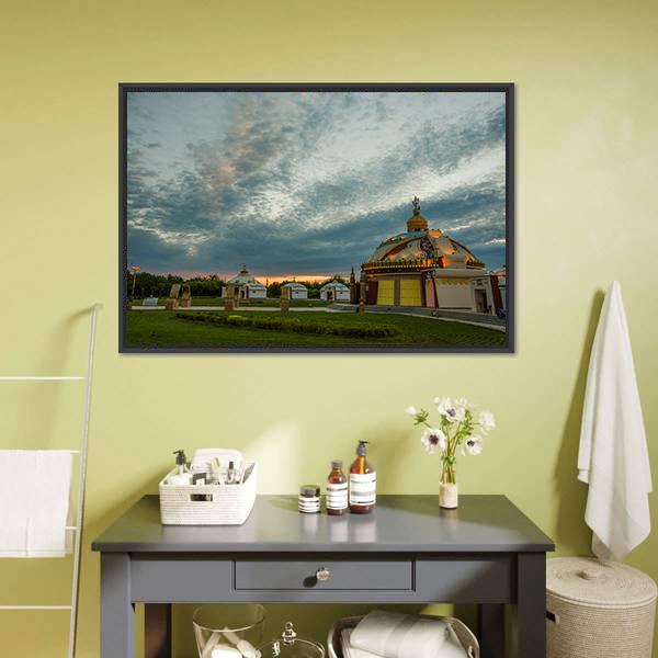 Mongolia Camp Canvas Wall Art-3 Horizontal-Gallery Wrap-25" x 16"-Tiaracle