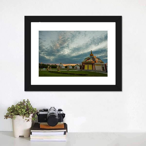 Mongolia Camp Canvas Wall Art-3 Horizontal-Gallery Wrap-25" x 16"-Tiaracle