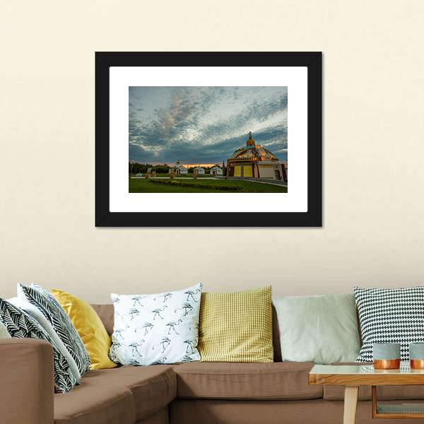 Mongolia Camp Canvas Wall Art-3 Horizontal-Gallery Wrap-25" x 16"-Tiaracle