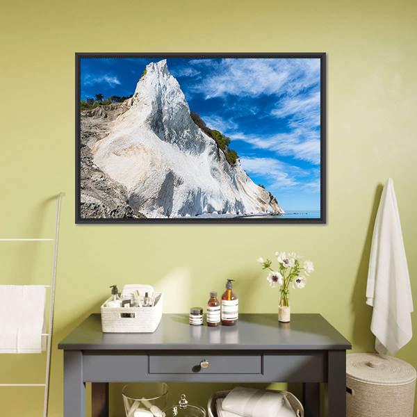 Mons Klint Cliffs Canvas Wall Art-3 Horizontal-Gallery Wrap-25" x 16"-Tiaracle