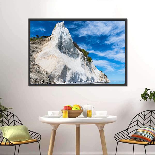 Mons Klint Cliffs Canvas Wall Art-3 Horizontal-Gallery Wrap-25" x 16"-Tiaracle