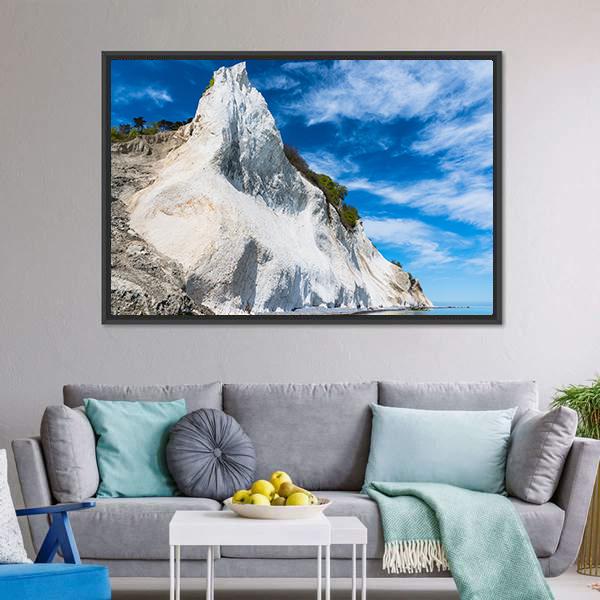 Mons Klint Cliffs Canvas Wall Art-3 Horizontal-Gallery Wrap-25" x 16"-Tiaracle