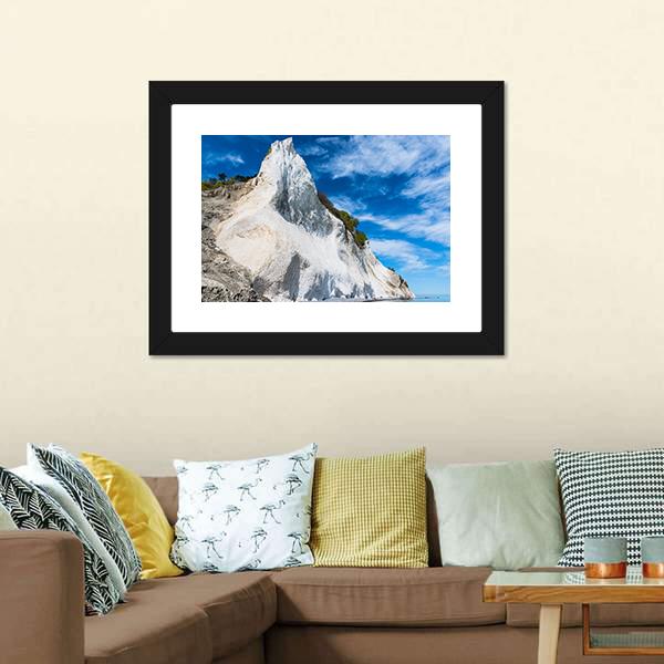 Mons Klint Cliffs Canvas Wall Art-3 Horizontal-Gallery Wrap-25" x 16"-Tiaracle