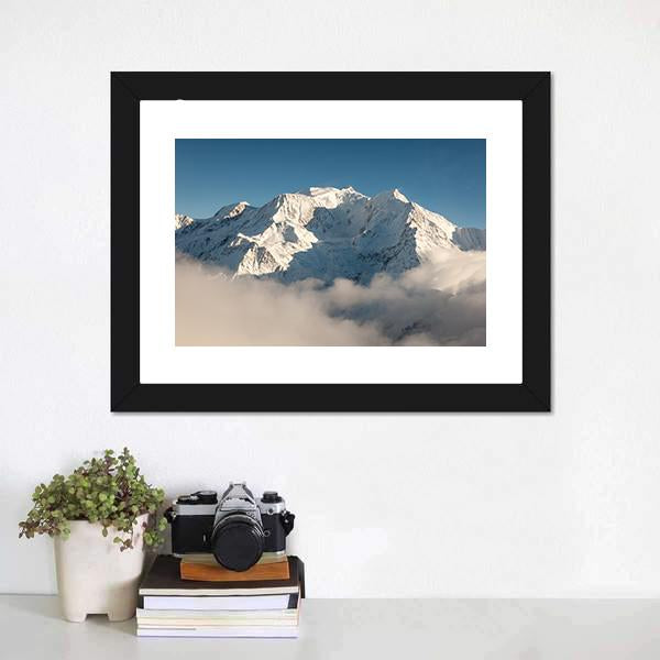 Mont Blanc In Winter Canvas Wall Art-3 Horizontal-Gallery Wrap-25&quot; x 16&quot;-Tiaracle