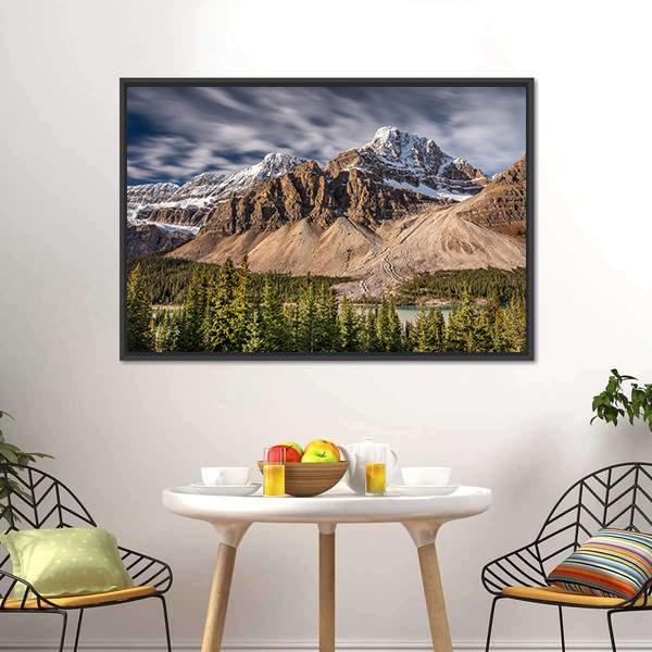 Mont Crowfoot Canada Canvas Wall Art-3 Horizontal-Gallery Wrap-25" x 16"-Tiaracle
