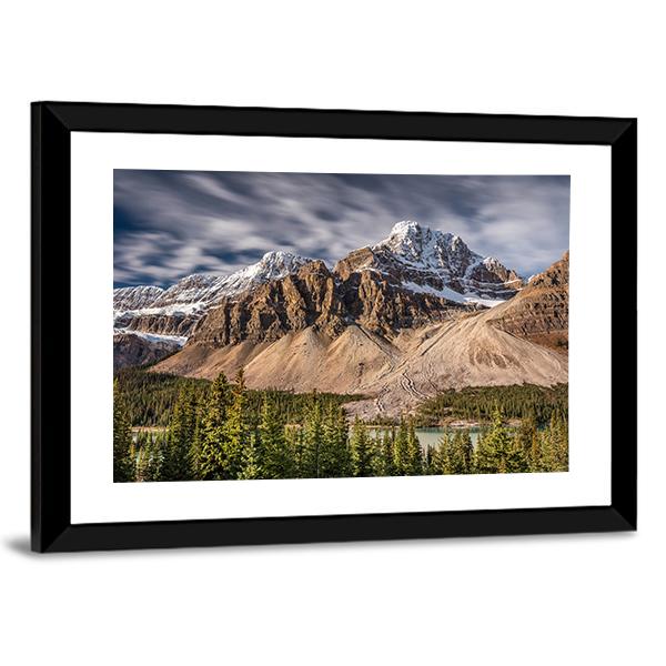 Mont Crowfoot Canada Canvas Wall Art-3 Horizontal-Gallery Wrap-25" x 16"-Tiaracle