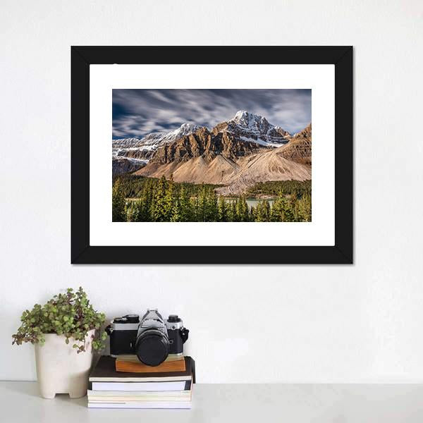 Mont Crowfoot Canada Canvas Wall Art-3 Horizontal-Gallery Wrap-25" x 16"-Tiaracle