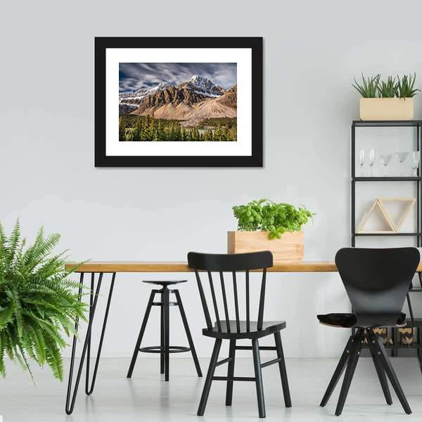 Mont Crowfoot Canada Canvas Wall Art-3 Horizontal-Gallery Wrap-25" x 16"-Tiaracle