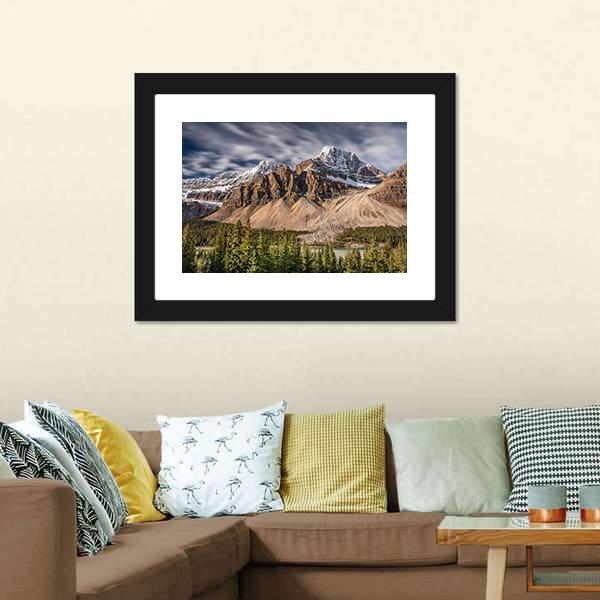 Mont Crowfoot Canada Canvas Wall Art-3 Horizontal-Gallery Wrap-25" x 16"-Tiaracle