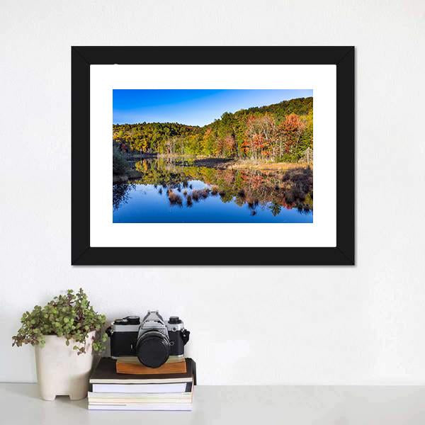 Mont Tremblant In Autumn Canvas Wall Art-3 Horizontal-Gallery Wrap-25" x 16"-Tiaracle
