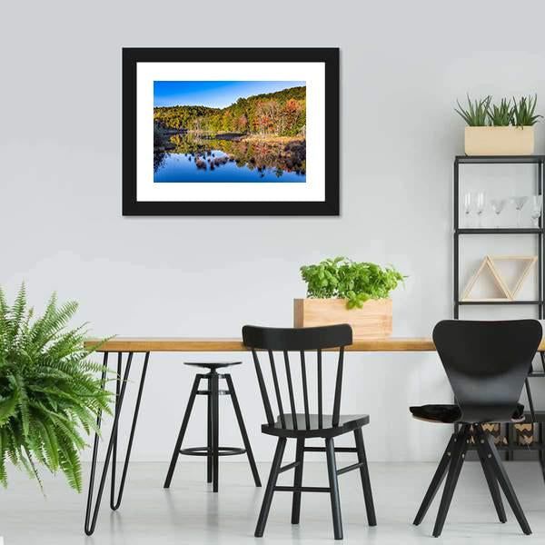 Mont Tremblant In Autumn Canvas Wall Art-3 Horizontal-Gallery Wrap-25" x 16"-Tiaracle