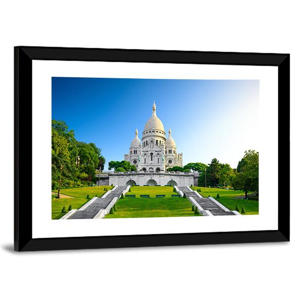 Montmartre At Sunrise Canvas Wall Art-3 Horizontal-Gallery Wrap-25" x 16"-Tiaracle