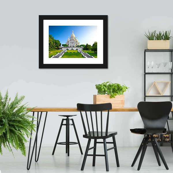Montmartre At Sunrise Canvas Wall Art-3 Horizontal-Gallery Wrap-25" x 16"-Tiaracle