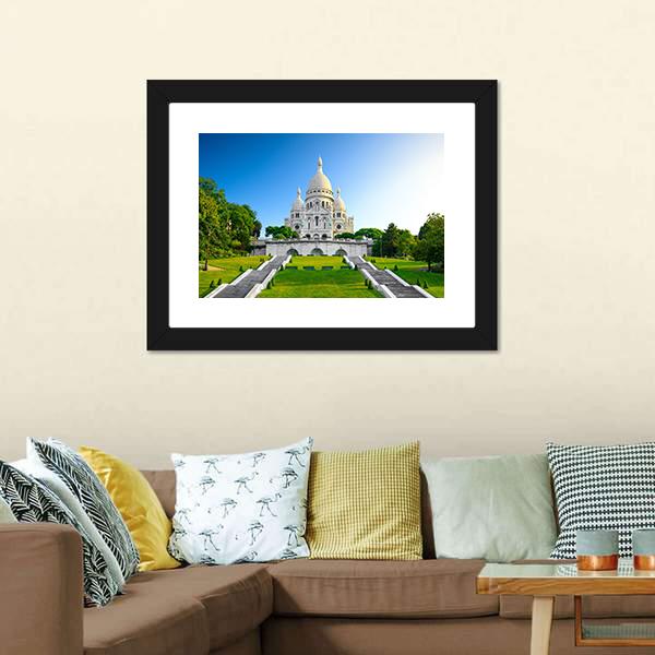 Montmartre At Sunrise Canvas Wall Art-3 Horizontal-Gallery Wrap-25" x 16"-Tiaracle
