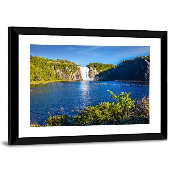 Montmorency Falls Canvas Wall Art-3 Horizontal-Gallery Wrap-25" x 16"-Tiaracle