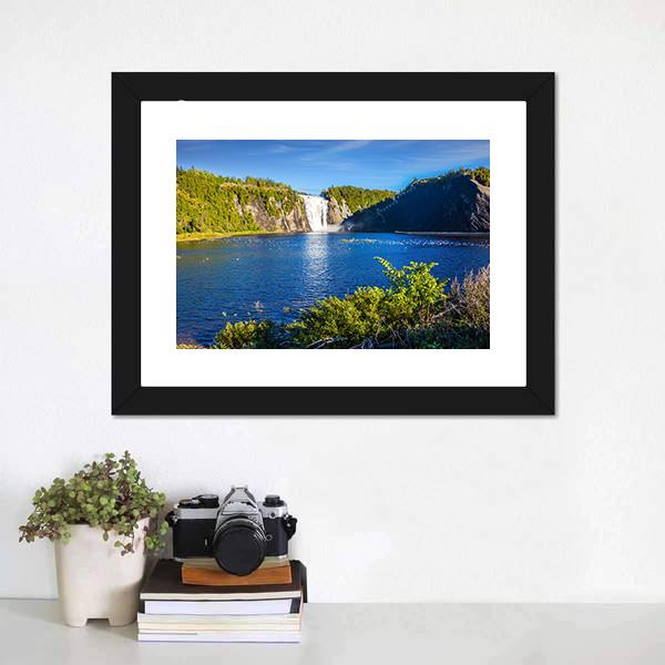 Montmorency Falls Canvas Wall Art-3 Horizontal-Gallery Wrap-25" x 16"-Tiaracle