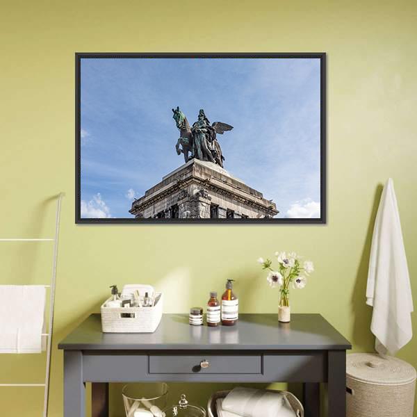 Monument To Kaiser Wilhelm I Canvas Wall Art-3 Horizontal-Gallery Wrap-25" x 16"-Tiaracle