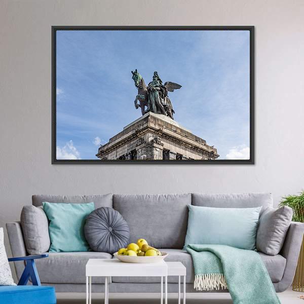 Monument To Kaiser Wilhelm I Canvas Wall Art-3 Horizontal-Gallery Wrap-25" x 16"-Tiaracle
