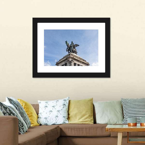 Monument To Kaiser Wilhelm I Canvas Wall Art-3 Horizontal-Gallery Wrap-25" x 16"-Tiaracle