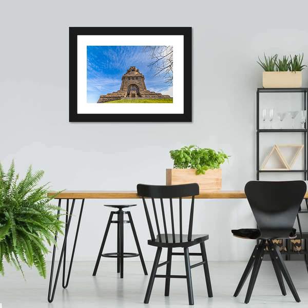 Monument To The Battle Of Nations Canvas Wall Art-3 Horizontal-Gallery Wrap-25" x 16"-Tiaracle