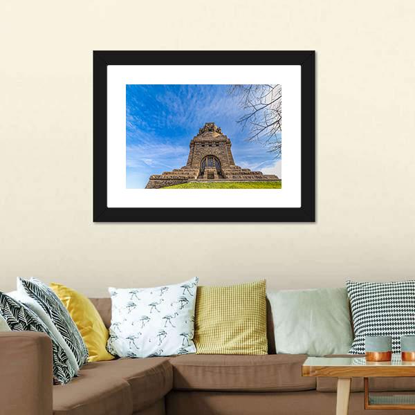 Monument To The Battle Of Nations Canvas Wall Art-3 Horizontal-Gallery Wrap-25" x 16"-Tiaracle