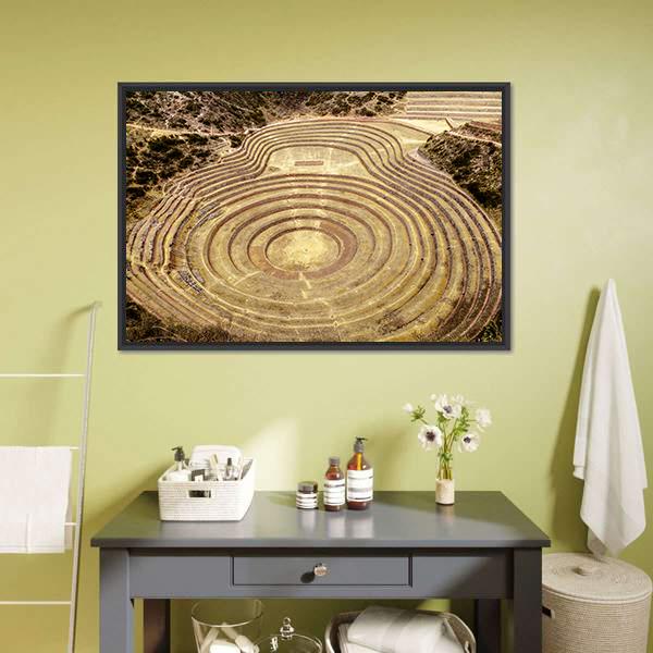 Moray Quechua Peru Canvas Wall Art-3 Horizontal-Gallery Wrap-25" x 16"-Tiaracle