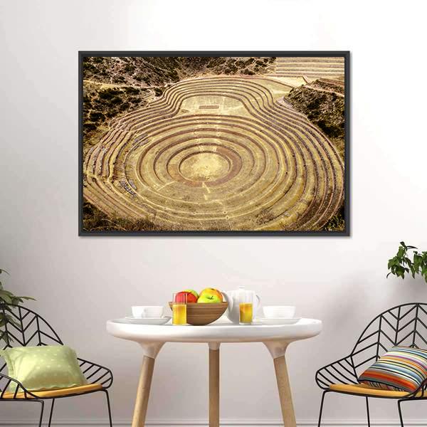 Moray Quechua Peru Canvas Wall Art-3 Horizontal-Gallery Wrap-25" x 16"-Tiaracle