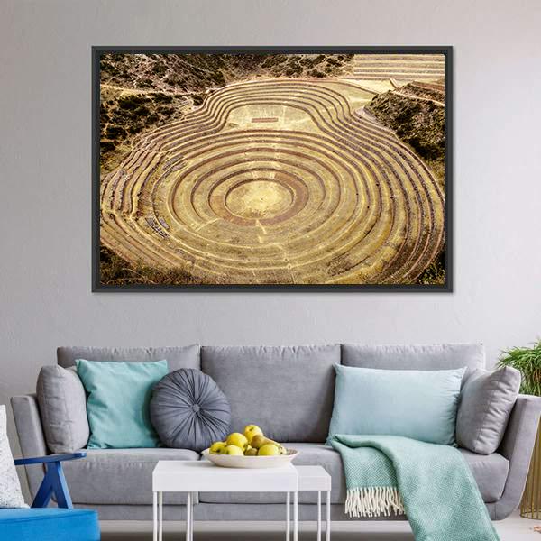 Moray Quechua Peru Canvas Wall Art-3 Horizontal-Gallery Wrap-25" x 16"-Tiaracle