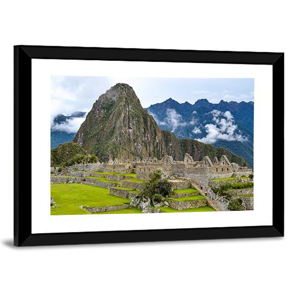 Morning At Machu Picchu Canvas Wall Art-3 Horizontal-Gallery Wrap-25" x 16"-Tiaracle