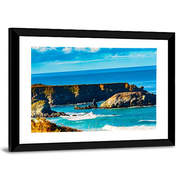 Morning In Pacific Valley Canvas Wall Art-3 Horizontal-Gallery Wrap-25" x 16"-Tiaracle