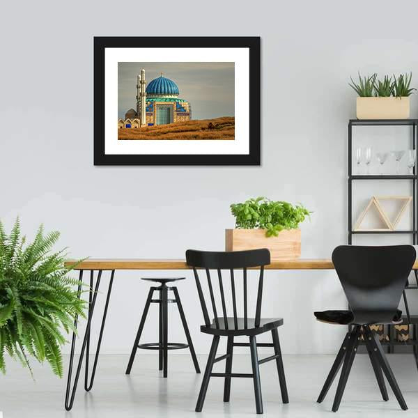 Mosque In Turkistan Canvas Wall Art-3 Horizontal-Gallery Wrap-25" x 16"-Tiaracle