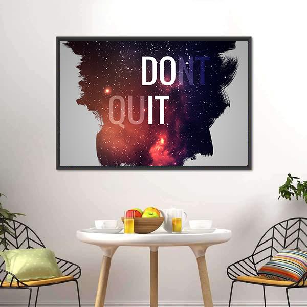 Motivational Quote Don&#39;t Quit Canvas Wall Art-3 Horizontal-Gallery Wrap-25&quot; x 16&quot;-Tiaracle