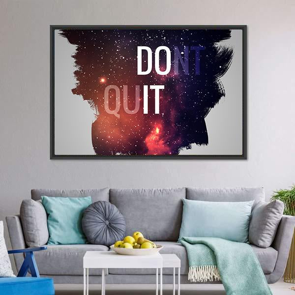 Motivational Quote Don&#39;t Quit Canvas Wall Art-3 Horizontal-Gallery Wrap-25&quot; x 16&quot;-Tiaracle