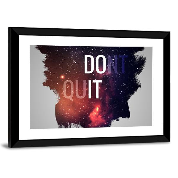 Motivational Quote Don&#39;t Quit Canvas Wall Art-3 Horizontal-Gallery Wrap-25&quot; x 16&quot;-Tiaracle