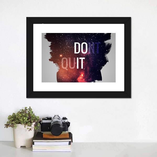 Motivational Quote Don&#39;t Quit Canvas Wall Art-3 Horizontal-Gallery Wrap-25&quot; x 16&quot;-Tiaracle