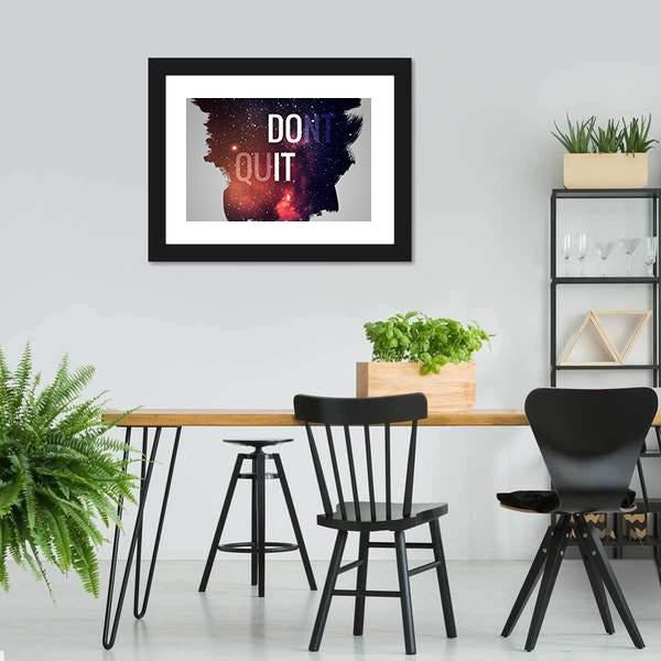 Motivational Quote Don&#39;t Quit Canvas Wall Art-3 Horizontal-Gallery Wrap-25&quot; x 16&quot;-Tiaracle
