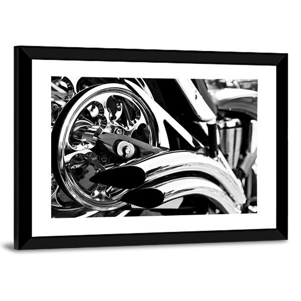 Motorbike Exhaust Pipes Canvas Wall Art-3 Horizontal-Gallery Wrap-25" x 16"-Tiaracle